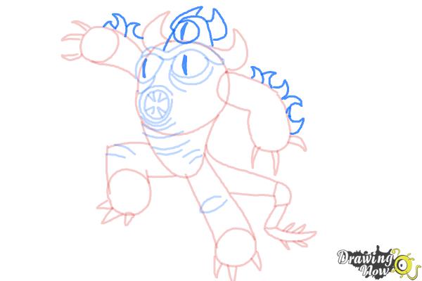 How to Draw Fredzilla from Big Hero 6 - Step 10 How to Draw Fredzilla from Big Hero 6 - Step 10