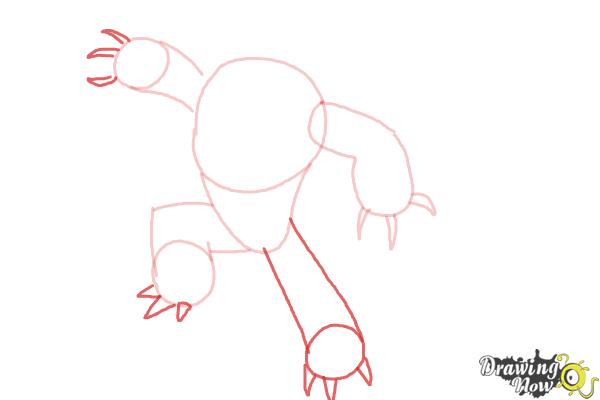 How to Draw Fredzilla from Big Hero 6 - Step 6