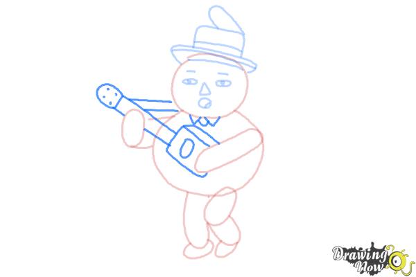 How to Draw John Crops from Over The Garden Wall - Step 8