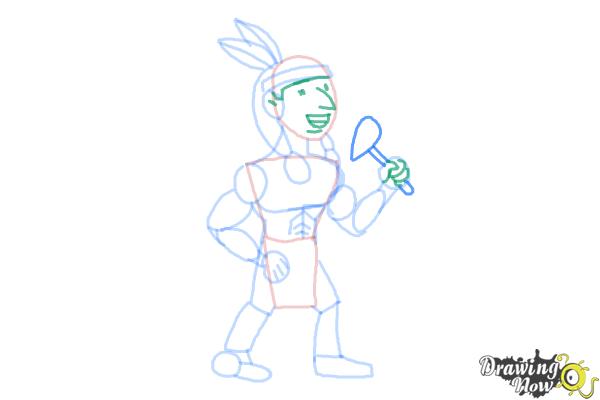 How to Draw Native Americans - Step 7