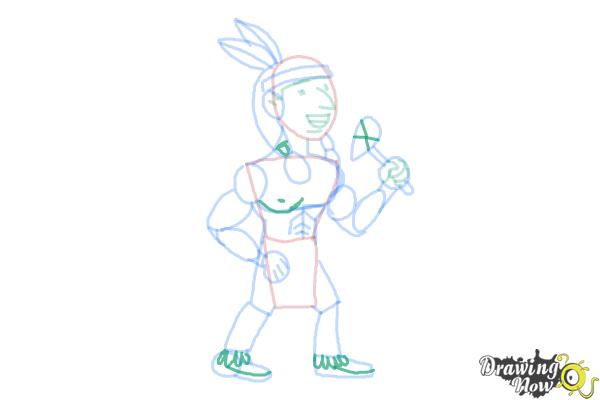 How to Draw Native Americans - Step 8