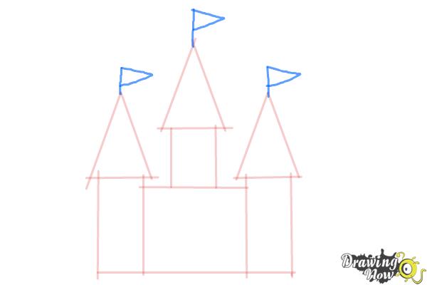 How to Draw a Simple Castle - DrawingNow