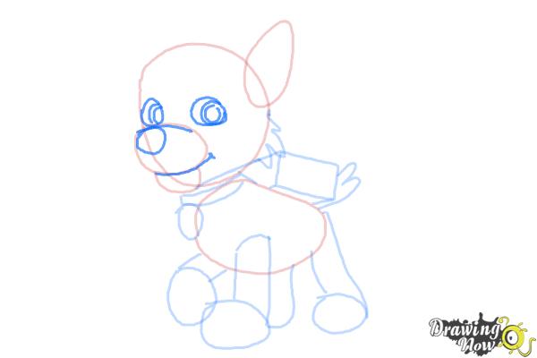 How to Draw Rocky Paw Patrol - Step 6