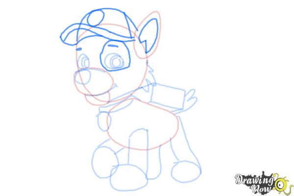 How to Draw Rocky Paw Patrol - Step 7