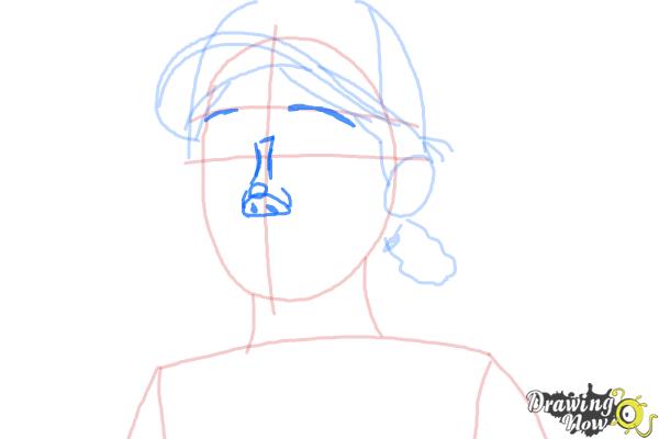 How to Draw Clementine from The Walking Dead - Step 6 How to Draw Clementine from The Walking Dead - Step 6