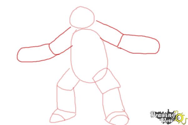 How to Draw Chesnaught from Pokemon - Step 3 How to Draw Chesnaught from Pokemon - Step 3