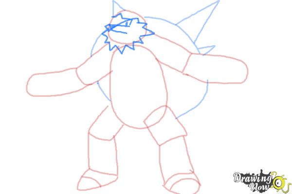 How to Draw Chesnaught from Pokemon - Step 5