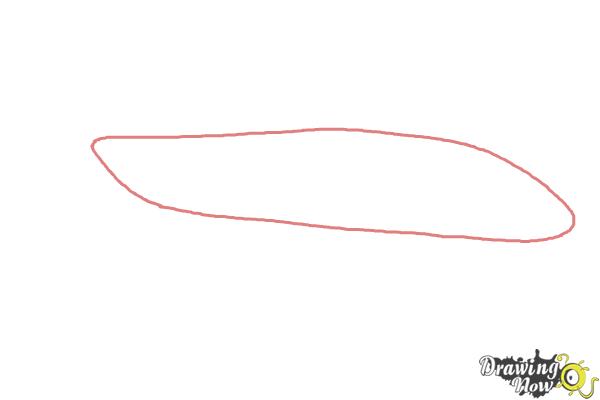 How to Draw a Simple Airplane - Step 1