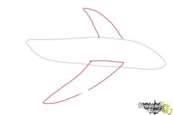 How to Draw a Simple Airplane - DrawingNow