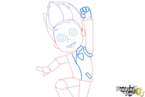 How to Draw Ryder from Paw Patrol - Step 7