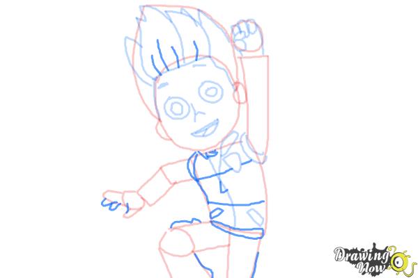 How to Draw Ryder from Paw Patrol - Step 8