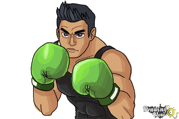 How to Draw Little Mac from Super Smash Bros - Step 10