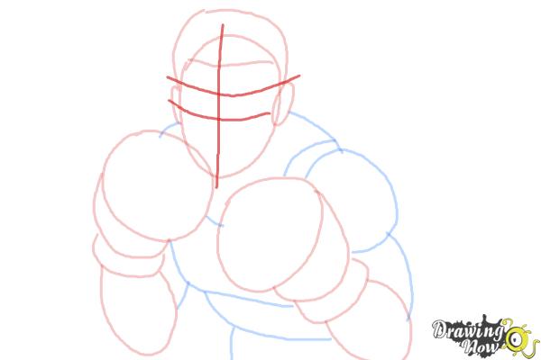 How to Draw Little Mac from Super Smash Bros - Step 6