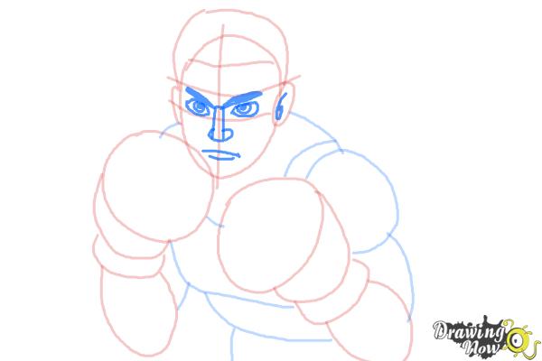 How to Draw Little Mac from Super Smash Bros - Step 7