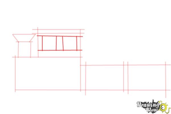 How to Draw a Simple Train - Step 5