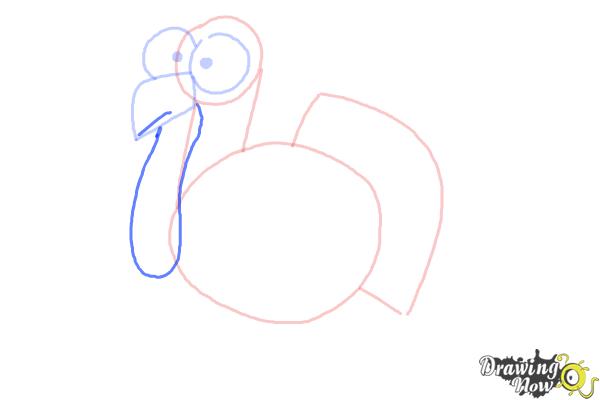 How to Draw a Simple Turkey - Step 6