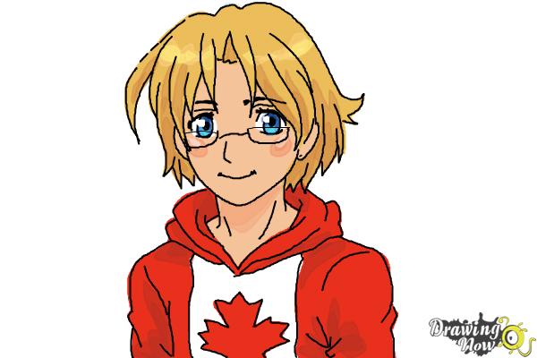 How to Draw Canada from Hetalia - Step 10