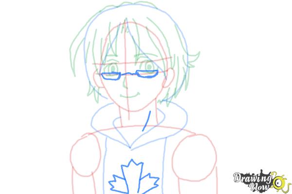 How to Draw Canada from Hetalia - Step 8