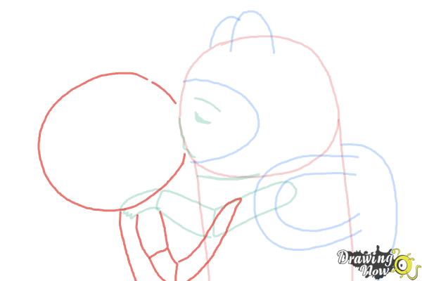 How to Draw Finn And Fionna Kissing - Step 6