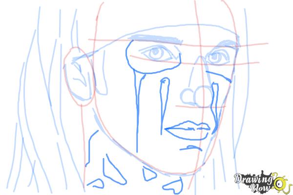 How to Draw Christian Coma - Step 8 How to Draw Christian Coma - Step 8