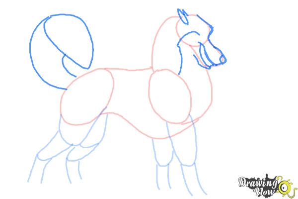 How to Draw Steele from Balto - Step 7