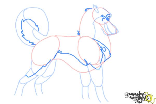 How to Draw Steele from Balto - Step 8