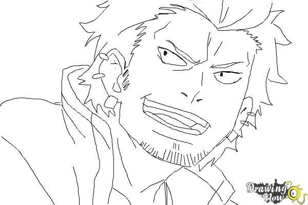 How to Draw Ryuji Suguro, Ban from Ao No Exorcist, Blue Exorcist - Step 10 How to Draw Ryuji Suguro, Ban from Ao No Exorcist, Blue Exorcist - Step 10