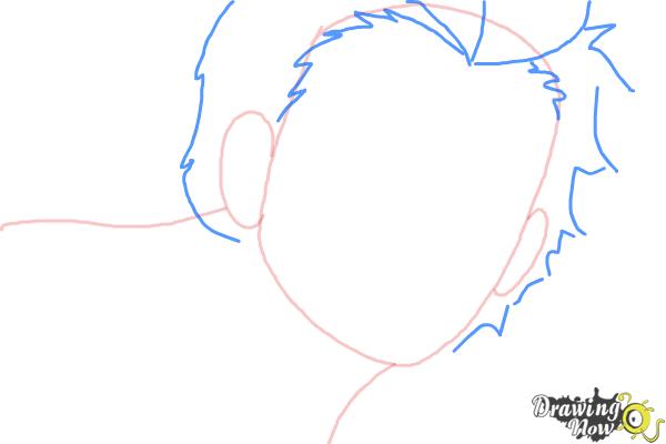 How to Draw Ryuji Suguro, Ban from Ao No Exorcist, Blue Exorcist - Step 3 How to Draw Ryuji Suguro, Ban from Ao No Exorcist, Blue Exorcist - Step 3