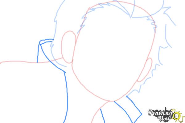 How to Draw Ryuji Suguro, Ban from Ao No Exorcist, Blue Exorcist - Step 4 How to Draw Ryuji Suguro, Ban from Ao No Exorcist, Blue Exorcist - Step 4