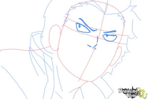 How to Draw Ryuji Suguro, Ban from Ao No Exorcist, Blue Exorcist - Step 7 How to Draw Ryuji Suguro, Ban from Ao No Exorcist, Blue Exorcist - Step 7