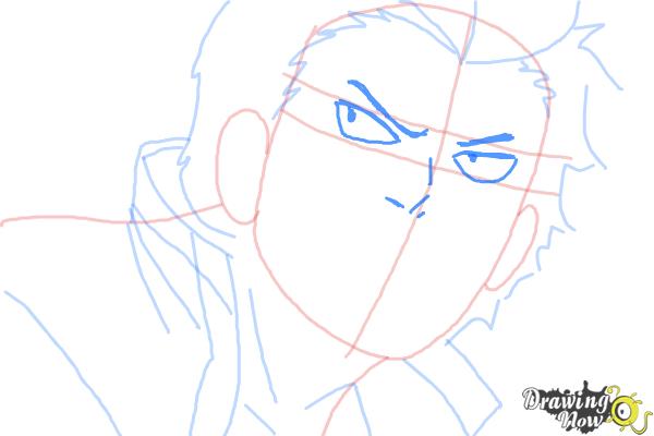 How to Draw Ryuji Suguro, Ban from Ao No Exorcist, Blue Exorcist - Step 7