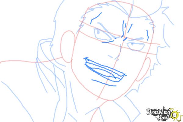 How to Draw Ryuji Suguro, Ban from Ao No Exorcist, Blue Exorcist - Step 8