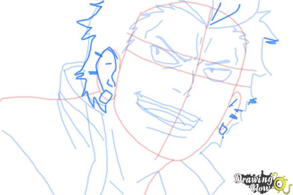 How to Draw Ryuji Suguro, Ban from Ao No Exorcist, Blue Exorcist - Step 9