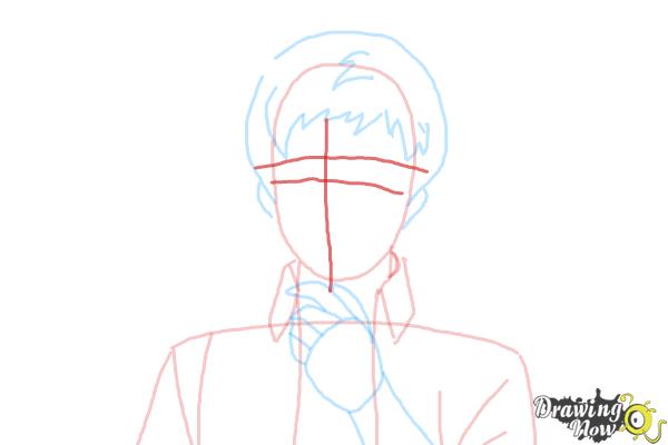 How to Draw Renzo Shima from Ao No Exorcist, Blue Exorcist - Step 5