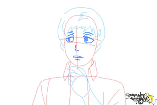 How to Draw Renzo Shima from Ao No Exorcist, Blue Exorcist - Step 6