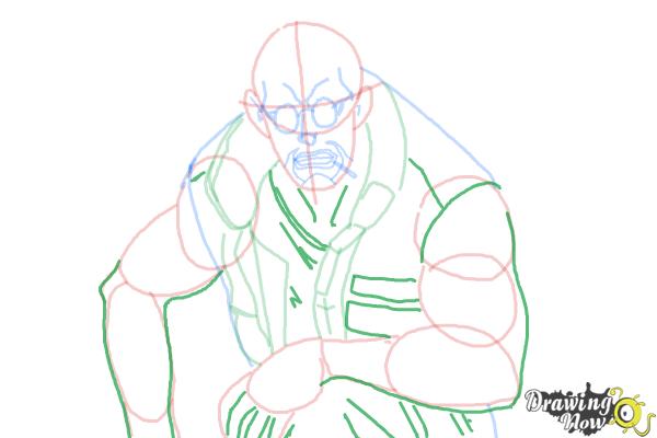 How to Draw Dutch from Black Lagoon - Step 9