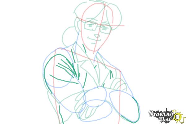 How to Draw Benny from Black Lagoon - Step 8 How to Draw Benny from Black Lagoon - Step 8