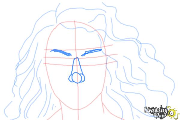 How to Draw Lorde - Step 7