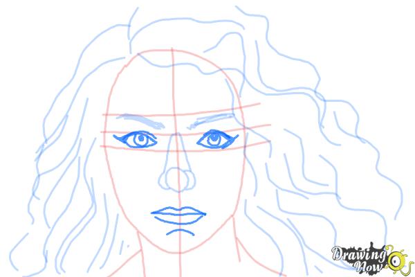 How to Draw Lorde - Step 8