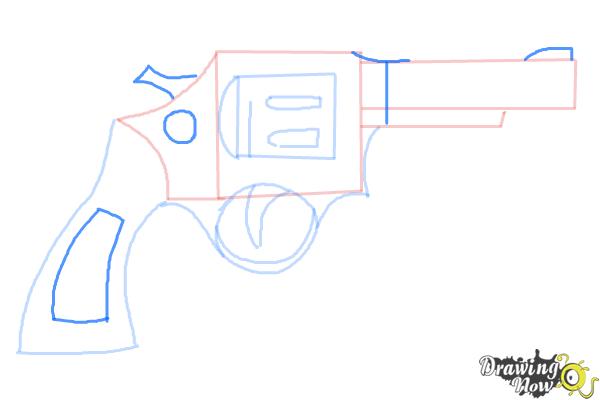 How to Draw a Simple Gun - Step 6