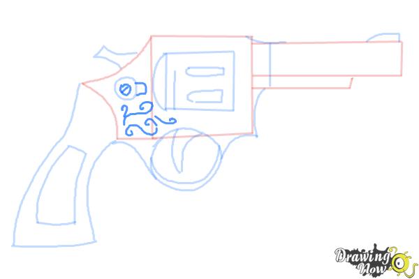 How to Draw a Simple Gun - Step 7