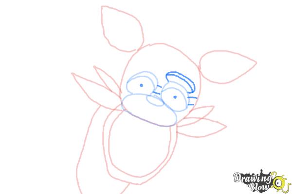 How to Draw Foxy from Five Nights At Freddy'S - Step 5