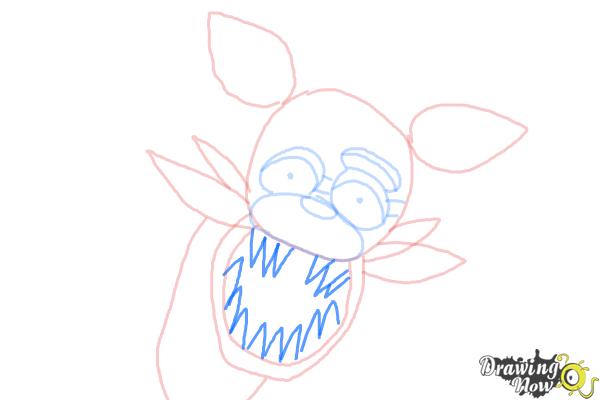 How to Draw Foxy from Five Nights At Freddy'S - Step 6