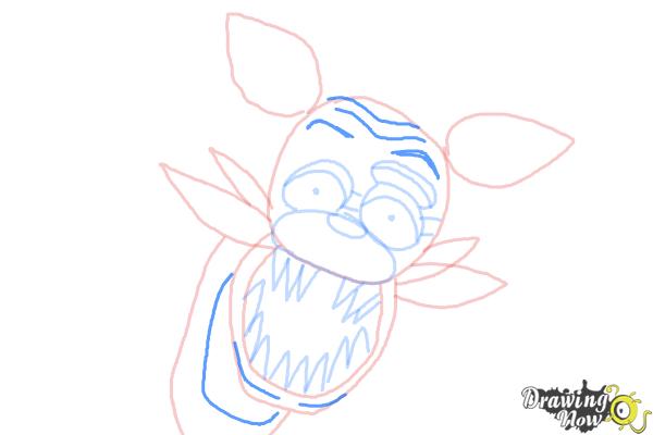 How to Draw Foxy from Five Nights At Freddy'S - Step 7