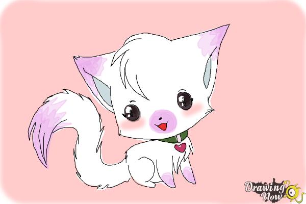 How to Draw a Chibi Kitten - DrawingNow