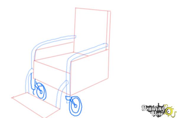 How to Draw a Wheelchair - Step 6