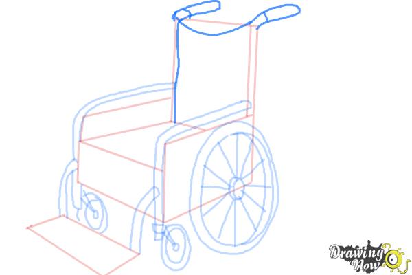 How to Draw a Wheelchair - Step 8