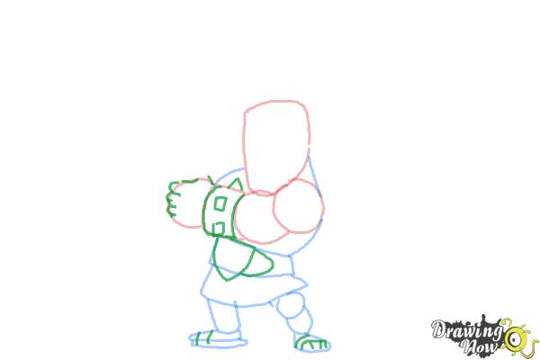 How to Draw Clash Of Clans Barbarian - Step 5