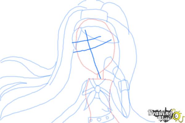 How to Draw Kiyomi Haunterly from Monster High - Step 7