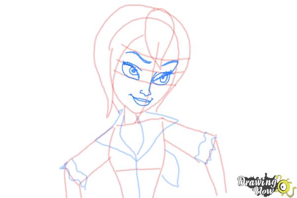 How to Draw Sabrina from Sabrina Secrets Of a Teenage Witch - Step 8